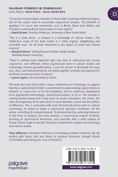 Produktbild: Stuart Hall, Conjunctural Analysis and Cultural Criminology