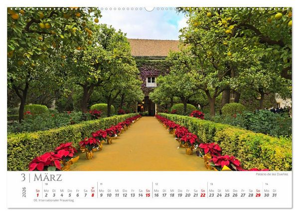 Produktbild: Sevilla - Die Wiege des Flamenco (hochwertiger Premium Wandkalender 2026 DIN A2 quer), Kunstdruck in Hochglanz