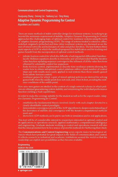 Produktbild: Adaptive Dynamic Programming for Control