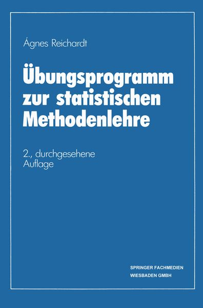 Produktbild: &Uuml;bungsprogramm zur statistischen Methodenlehre