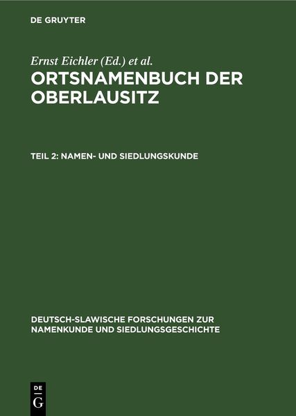 Produktbild: Namen- und Siedlungskunde