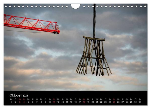 Produktbild: Baustellen (Wandkalender 2026 DIN A4 quer), CALVENDO Monatskalender