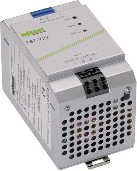 WAGO EPSITRON® ECO POWER 787-722 Hutschienen-Netzteil (DIN-Rail) 24 V/DC 5 A 120 W Anzahl Ausgänge:1 x Inhalt 1 St.