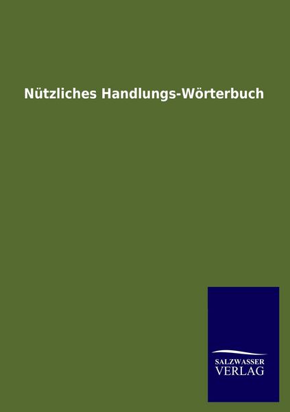 Produktbild: N&uuml;tzliches Handlungs-W&ouml;rterbuch
