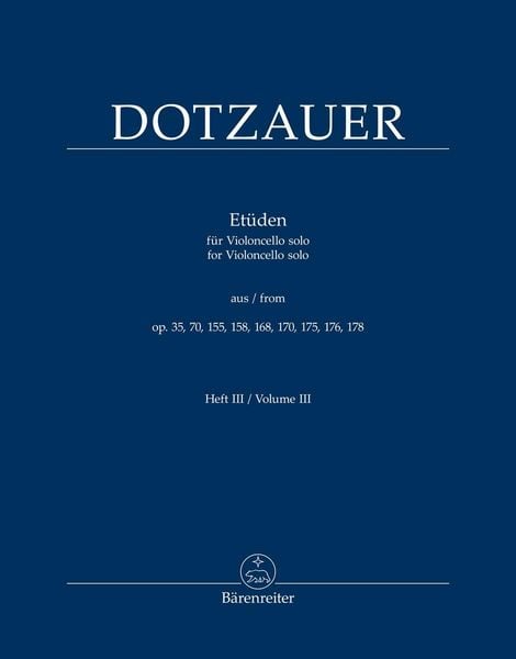 Produktbild: Et&uuml;den f&uuml;r Violoncello solo, Heft III (aus op. 35, 47, 70, 90, 155, 158, 168, 170, 175, 176, 178)