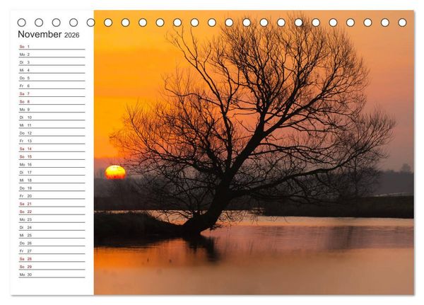 Produktbild: Worpswede - Natursch&ouml;nheiten im Teufelsmoor (Tischkalender 2026 DIN A5 quer), CALVENDO Monatskalender