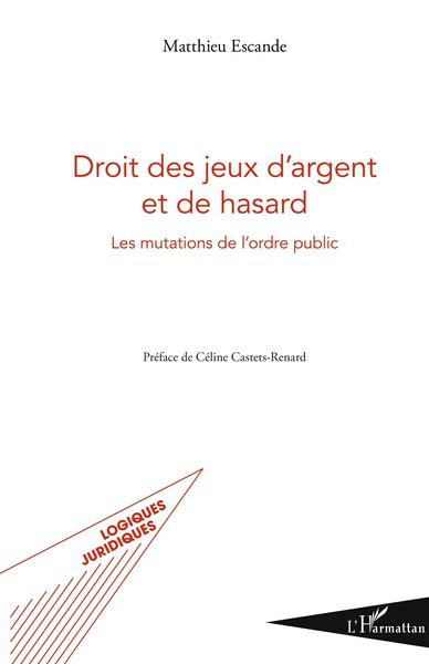 Produktbild: Droit des jeux d'argent et de hasard
