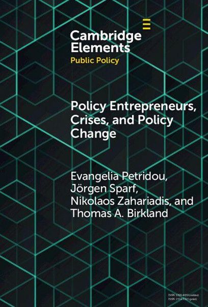Produktbild: Policy Entrepreneurs, Crises, and Policy Change