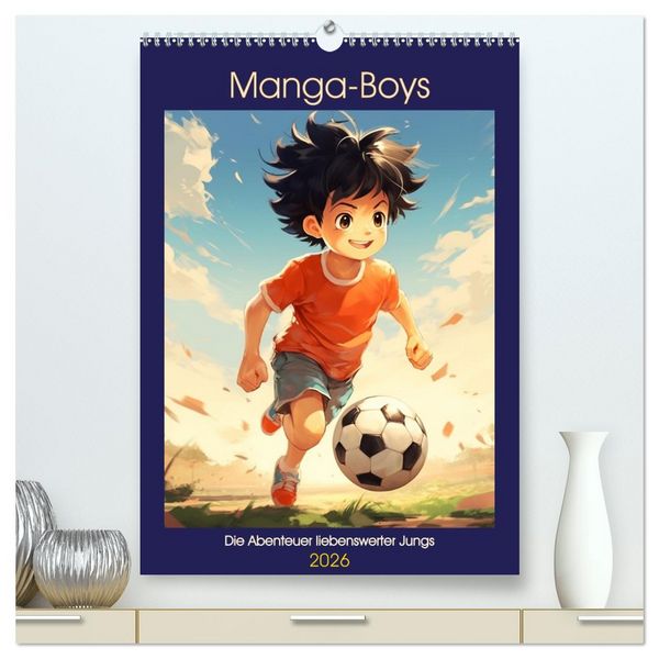 Produktbild: Manga-Boys. Die Abenteuer liebenswerter Jungs (hochwertiger Premium Wandkalender 2026 DIN A2 hoch), Kunstdruck in Hochglanz