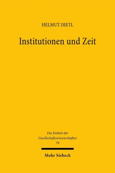 Produktbild: Institutionen und Zeit