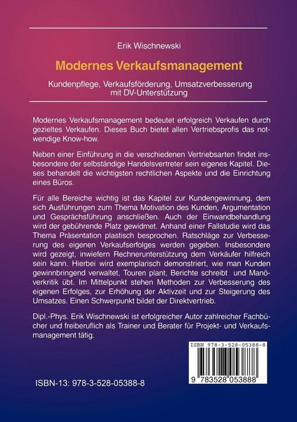 Produktbild: Modernes Verkaufsmanagement