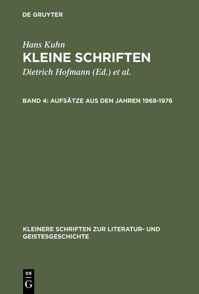 Produktbild: Aufs&auml;tze aus den Jahren 1968-1976