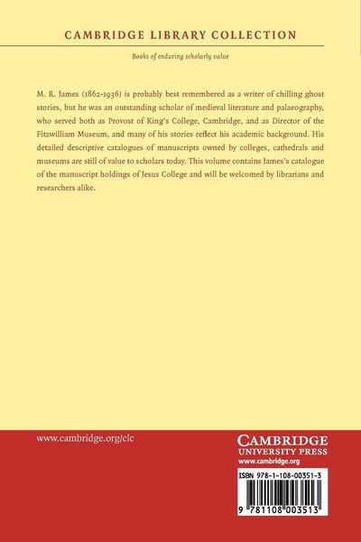 Produktbild: A Descriptive Catalogue of the Manuscripts in the Library of Jesus College