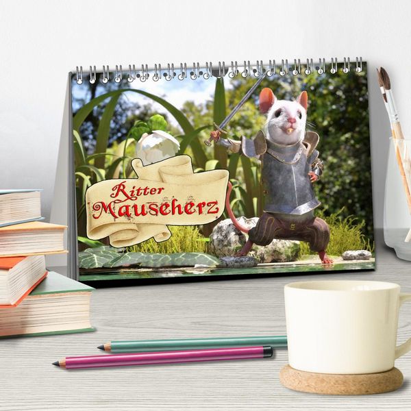 Produktbild: Ritter Mauseherz (Tischkalender 2026 DIN A5 quer), CALVENDO Monatskalender