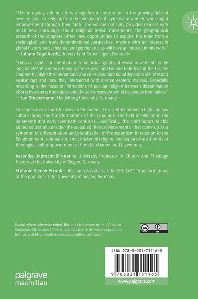 Produktbild: Revival Movements as Conflict Agendas of the Popular in the Nineteenth and Early Twentieth Centuries
