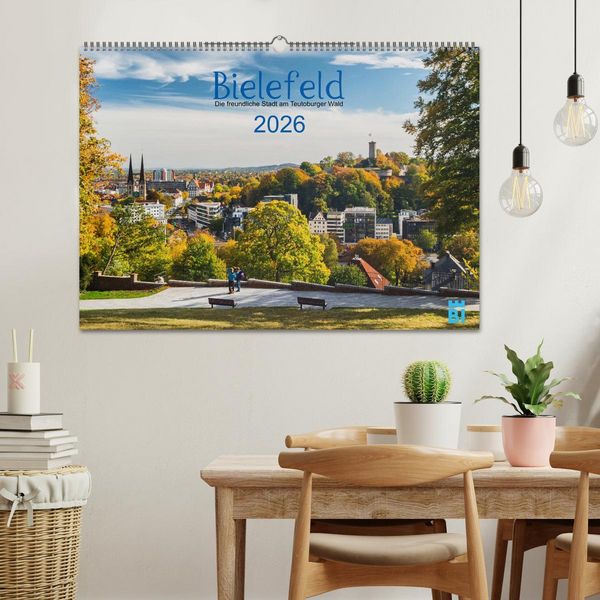 Produktbild: Bielefeld - Die freundliche Stadt am Teutoburger Wald (Wandkalender 2026 DIN A2 quer), CALVENDO Monatskalender