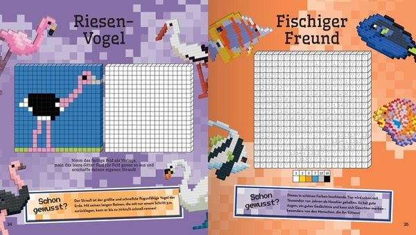 Produktbild: Pixelmalbuch Tiere