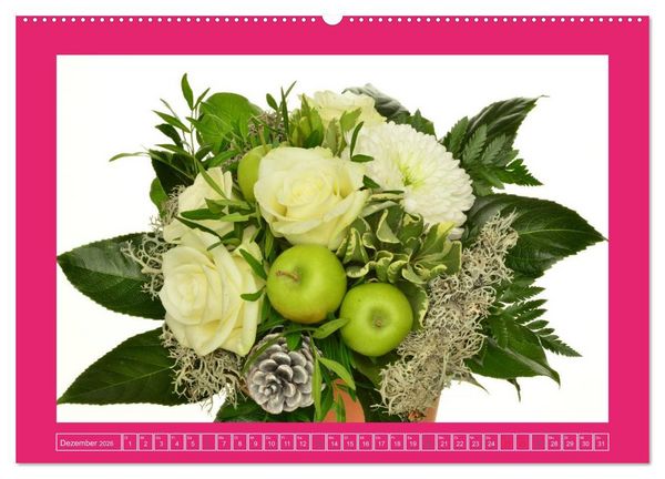 Produktbild: F&uuml;r jeden Monat ein Dankesch&ouml;n an Dich! - 12 Blumenstr&auml;u&szlig;e (hochwertiger Premium Wandkalender 2026 DIN A2 quer), Kunstdruck in Hochglanz