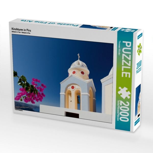 Kirchturm in Fira (Puzzle)