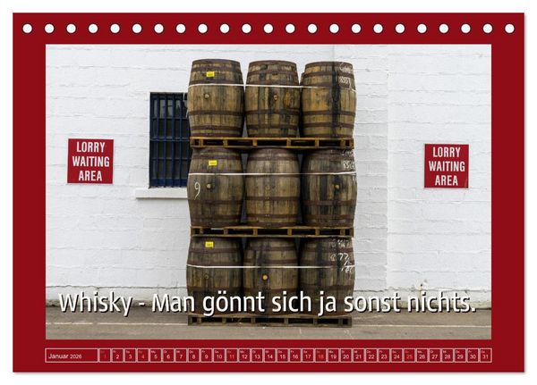 Produktbild: Whisky-Werbespr&uuml;che (Tischkalender 2026 DIN A5 quer), CALVENDO Monatskalender