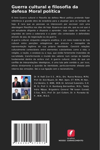 Produktbild: Guerra cultural e filosofia da defesa Moral pol&iacute;tica