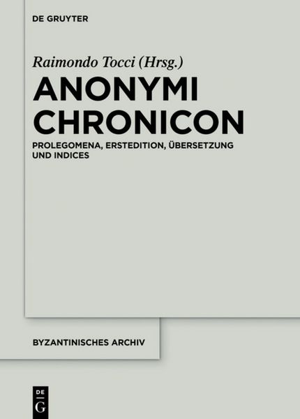 Produktbild: Anonymi Chronicon