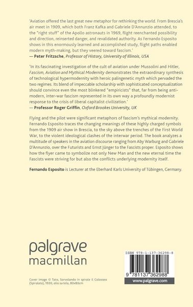 Produktbild: Fascism, Aviation and Mythical Modernity