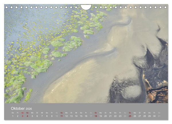 Produktbild: Naturkunst - Luftbilder (Wandkalender 2026 DIN A4 quer), CALVENDO Monatskalender