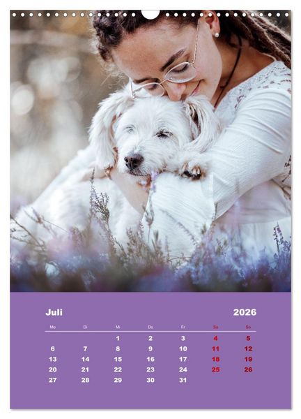 Produktbild: Du und ich - Dreamteamfotografie - Mensch und Hund (Wandkalender 2026 DIN A3 hoch), CALVENDO Monatskalender