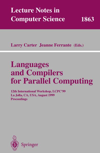 Produktbild: Languages and Compilers for Parallel Computing