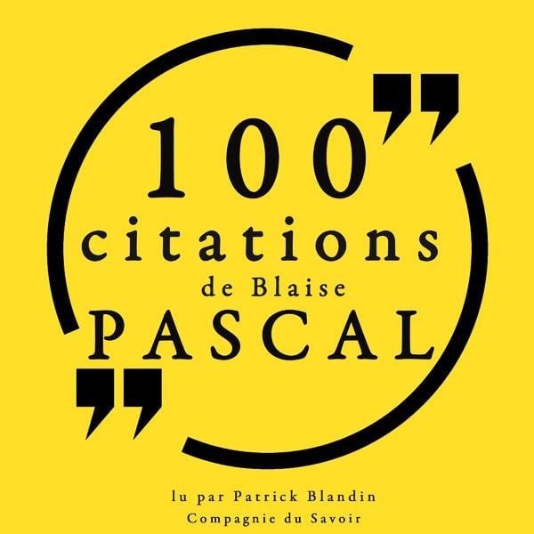 Produktbild: 100 citations de Blaise Pascal