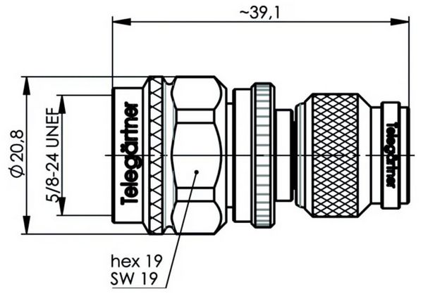 Produktbild: Teleg&auml;rtner 100123602 100123602 N-Adapter - 1St.