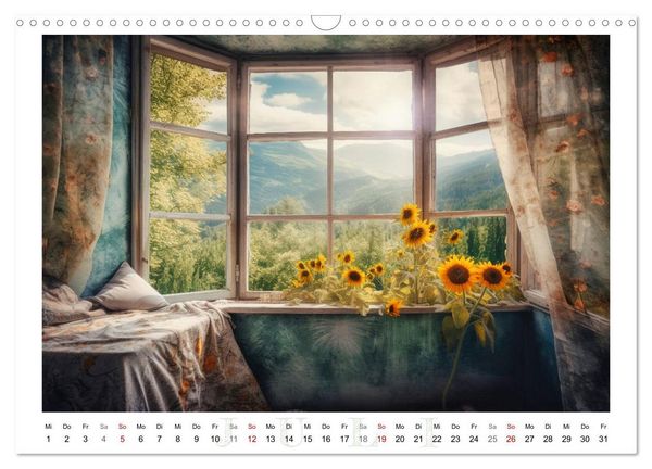 Produktbild: Fenstertr&auml;ume (Wandkalender 2026 DIN A3 quer), CALVENDO Monatskalender