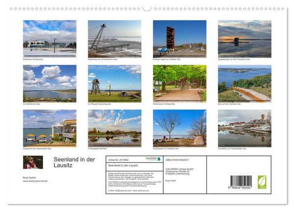 Produktbild: Seenland in der Lausitz (hochwertiger Premium Wandkalender 2026 DIN A2 quer), Kunstdruck in Hochglanz