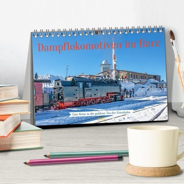 Produktbild: Dampflokomotiven im Harz - Eine Reise in die goldene &Auml;ra der Eisenbahn (Tischkalender 2027 DIN A5 quer), CALVENDO Monatskalender