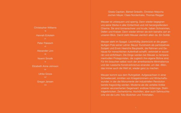 Produktbild: MEUSER. Werke 2012&ndash;2023