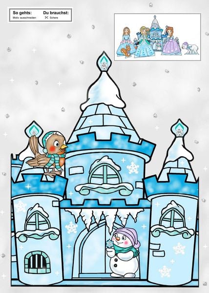 Produktbild: Das Ausschneide-Bastelbuch &ndash; Funkelnder Winterzauber