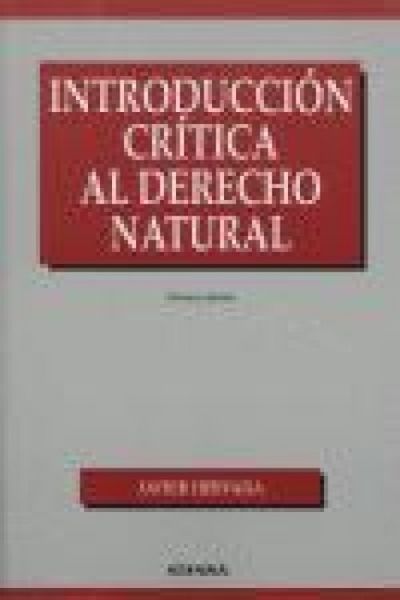 Produktbild: Introducci&oacute;n cr&iacute;tica al derecho natural