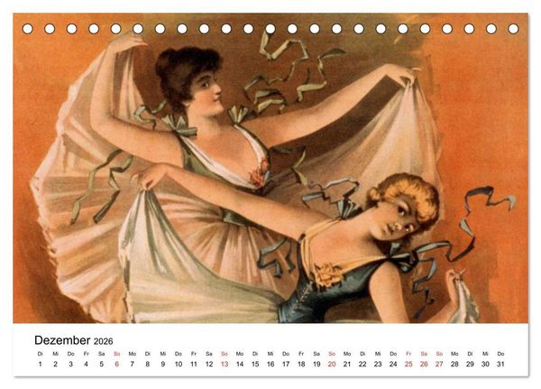 Produktbild: Vintage-Poster aus Theater, Film und Werbung (Tischkalender 2026 DIN A5 quer), CALVENDO Monatskalender