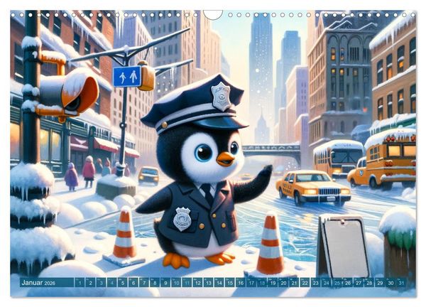 Produktbild: Tierpolizisten - Zw&ouml;lf Monate, zw&ouml;lf Abenteuer (Wandkalender 2026 DIN A3 quer), CALVENDO Monatskalender