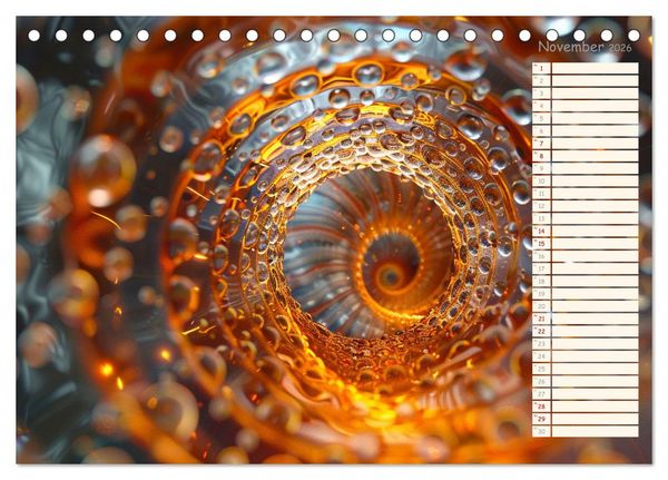 Produktbild: Elegante Wunderwelten (Tischkalender 2026 DIN A5 quer), CALVENDO Monatskalender