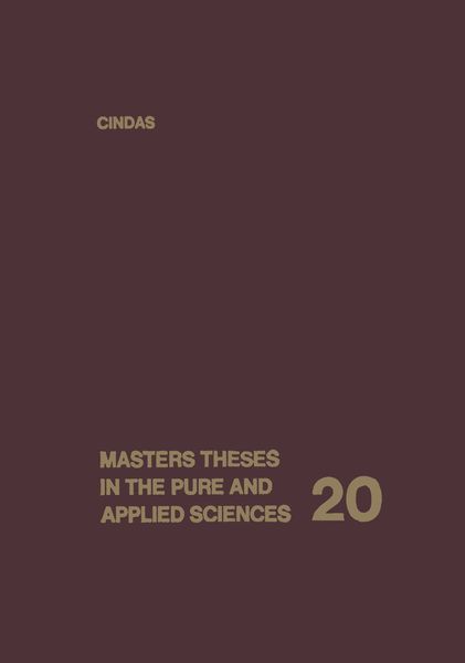 Produktbild: Masters Theses in the Pure and Applied Sciences