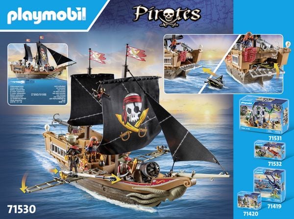 Produktbild: PLAYMOBIL 71530 Gro&szlig;es Piratenschiff