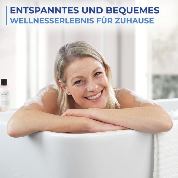 Produktbild: Badewannenmatte mit Kissen, aus 100% druckentlastendem Polyester-3D-Mesh-Gewebe