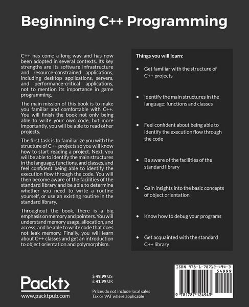 Produktbild: Beginning C++ Programming