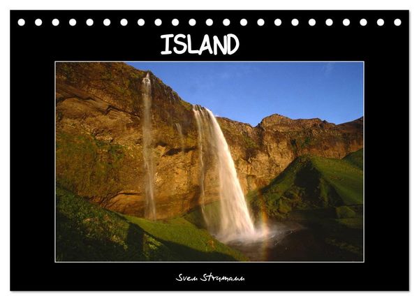 Island von Sven Strumann (Tischkalender 2024 DIN A5 quer), CALVENDO Monatskalender