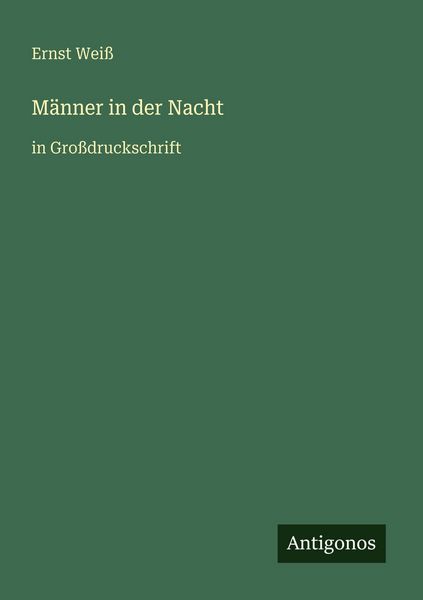 Produktbild: M&auml;nner in der Nacht