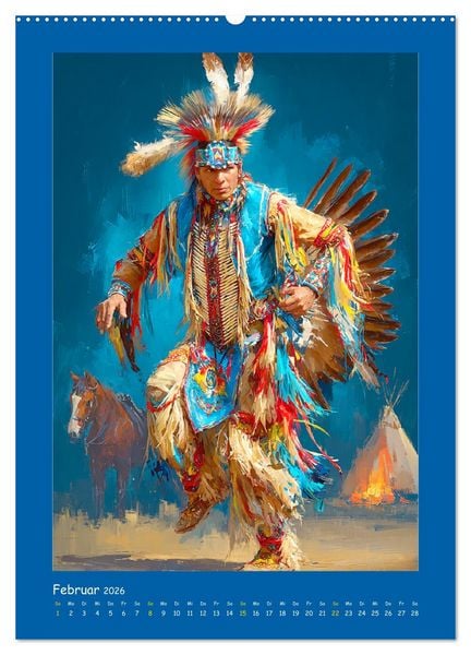 Produktbild: Omaha-Tanz. Grastanz der amerikanischen Ureinwohner (Wandkalender 2026 DIN A2 hoch), CALVENDO Monatskalender