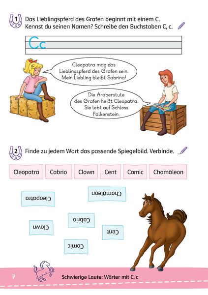 Produktbild: Bibi & Tina: Mein Lernr&auml;tsel-Block Deutsch f&uuml;r die 2. Klasse