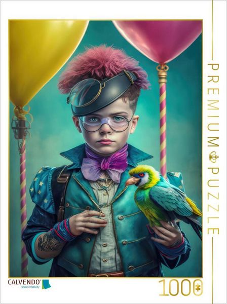 Produktbild: CALVENDO Puzzle Junge mit Vogel | 1000 Teile Lege-Gr&ouml;&szlig;e 64x48cm Foto-Puzzle f&uuml;r gl&uuml;ckliche Stunden